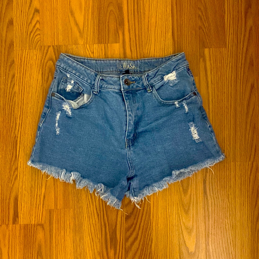 Womens Rewash Brand HighRise Denim Cutoff Shorts